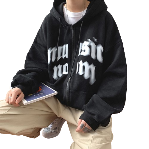 UNISEX zip-up sweatshirt