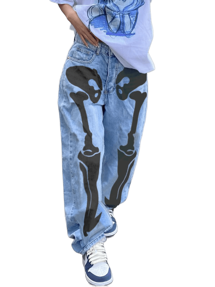 UNISEX printed jeans