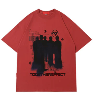 Červené tričko s UNISEX potiskem