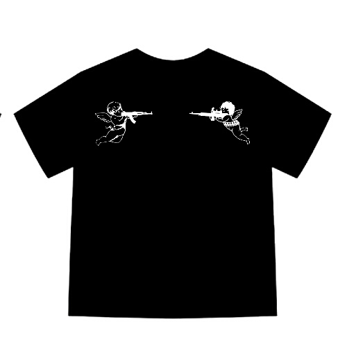 T-shirt with a drawing on the back - COLLAB GV17 UNISEX